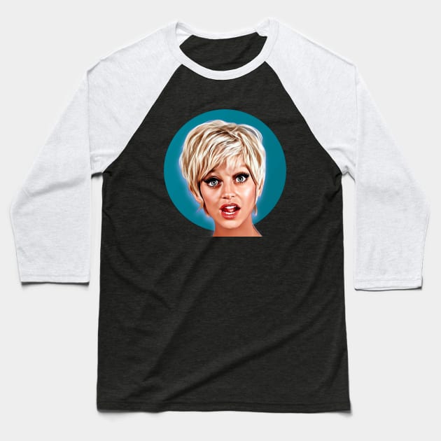 Goldie Hawn Baseball T-Shirt by Zbornak Designs